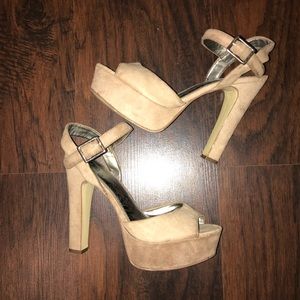 Nude Platform Heels